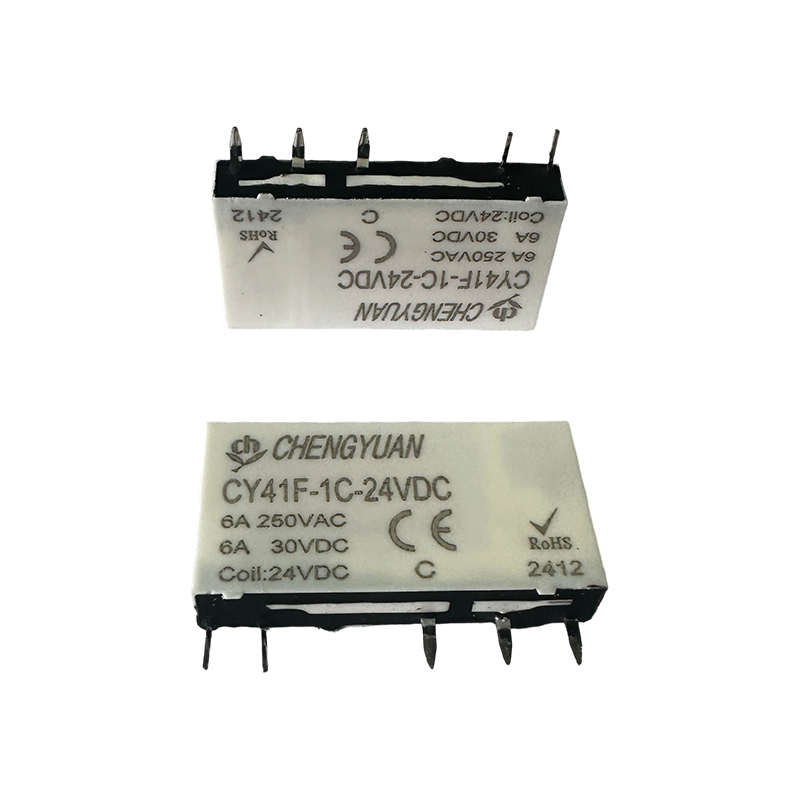 CY41F Röle,İnce Güç Rölesi,41F Röle,Sinyal Rölesi, 5PIN PCB 6A Küçük Röle.