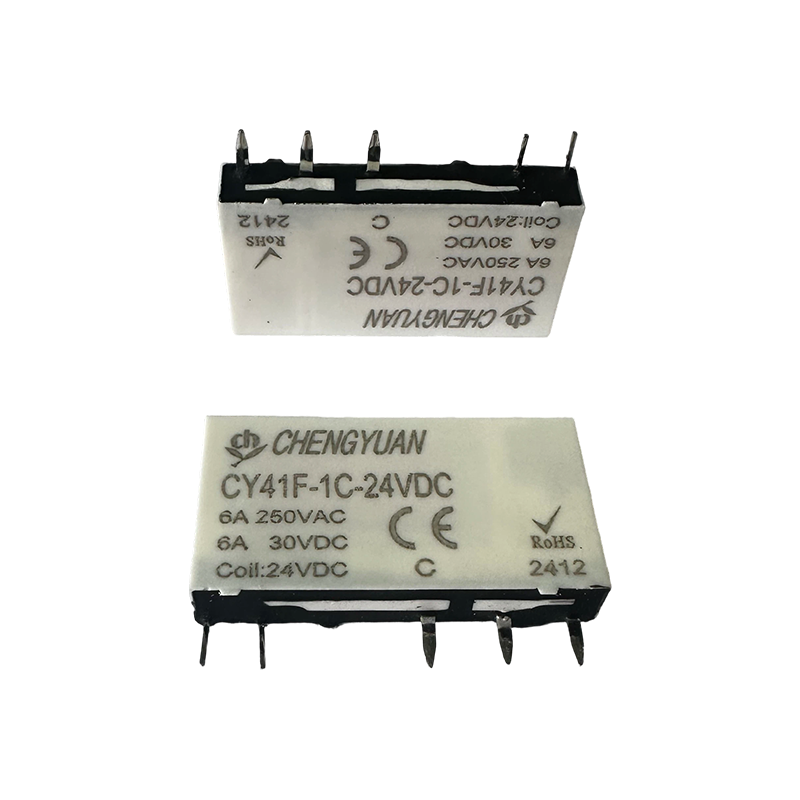 CY41F Röle,İnce Güç Rölesi,41F Röle,Sinyal Rölesi, 5PIN PCB 6A Küçük Röle.